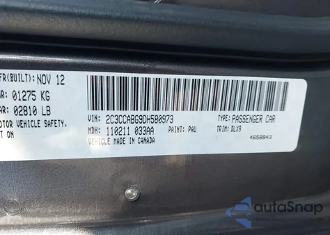 2013 Chrysler 300 300S из США, поврежденный, VIN 2C3CCABG9DH580973